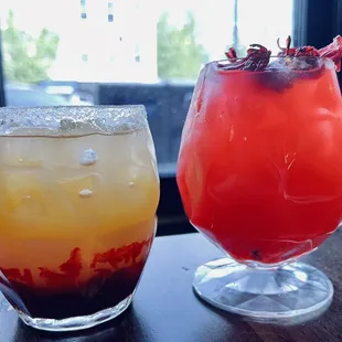 Kissed by Mezcal and Hibiscus Habanero Margarita