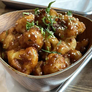 Sticky Cauliflower Bites