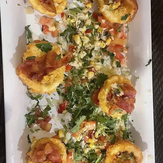 Crispy Elote Deviled Eggs
