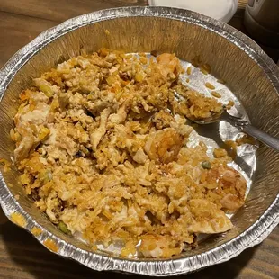 This was mixed up, no bites even taken. Ridiculous at half a plate.