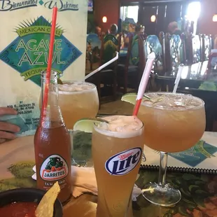 Drinks - mostly top shelf margaritas - which are fantastic!!!