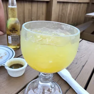 Mango Margarita on the patio