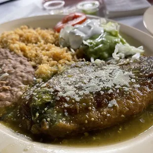 Chile relleno plate