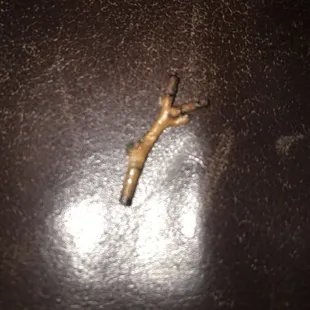 a piece of food on a table