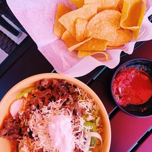 Rice bowl with steak