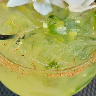 Spicy marg - lots of jalapeños included!