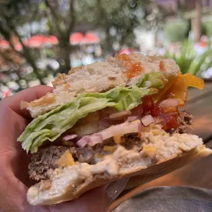 Cross-section of their Impossible burger