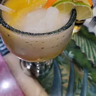 Mango &amp; Lime frozen Margarita YUM!