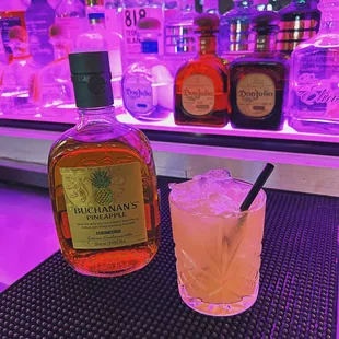 Serving Buchanan's Pineapple ! 
Over ice or mix it up with cranberry or pineapple!