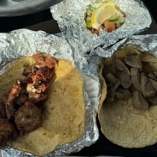 Tripas y Lengua on corn. 5 stars