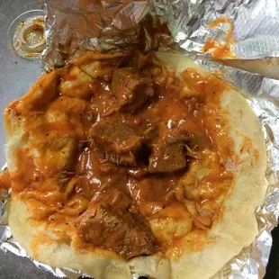 This was the second taco I got the first only had 2 pieces of meat.