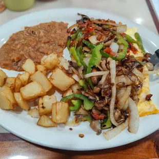 a plate of food on a table
