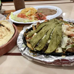 a variety of mexican food