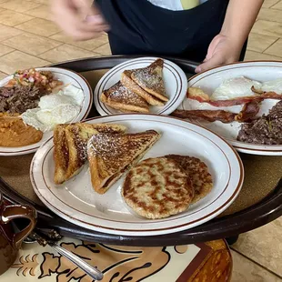 pancakes, food
