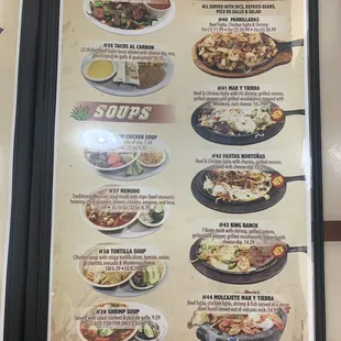 New menu (Oct. 2019)