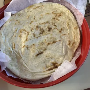 Homemade tortillas