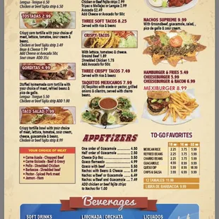 ramen and noodles, menu