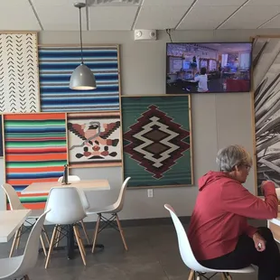 Cool artwork. Hipster. Funky. College.