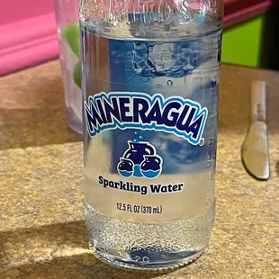 a bottle of mineral water