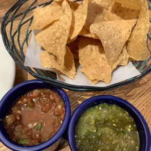 Tortilla chips and salsa