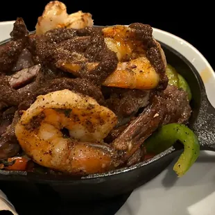 Fajitas (steak and shrimp)