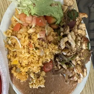Chicken Fajita plate