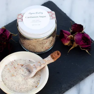 Cardamom Rose Sugar.