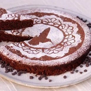 Gluten Free Organic Chocolate almond torte.