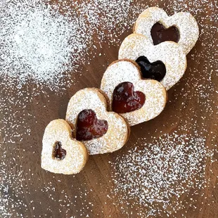 Brown Butter Linzer Cookies