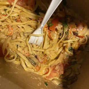 Diablo Crawfish Pasta