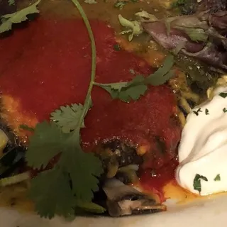 Vegetarian Blue Corn Enchiladas