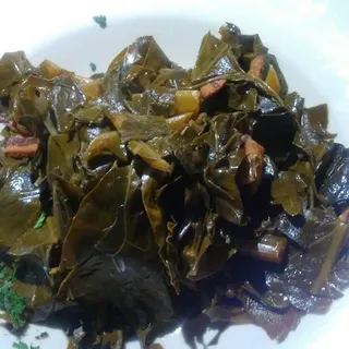 Honey, Cider & Smoked Bacon Collard Greens