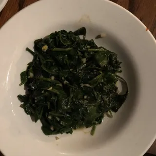 Seared Garlic Spinach