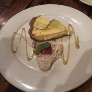 Key Lime Pie on a Peppery Ginger Crust