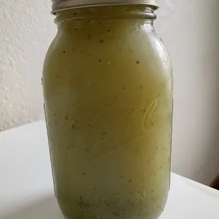 Cucumber jalapeño margarita mix, spicy and refreshing