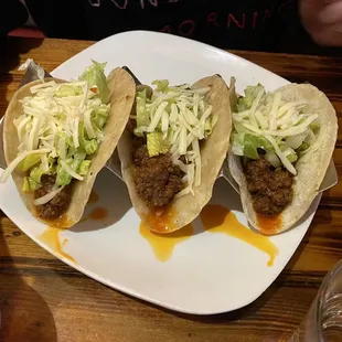 Ground beef tacos