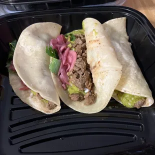 Carne asada tacos.