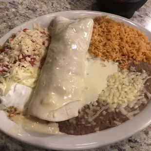 Burrito Texano with chicken