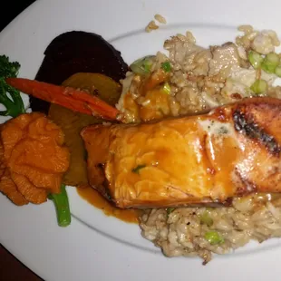 Cedar wrapped salmon