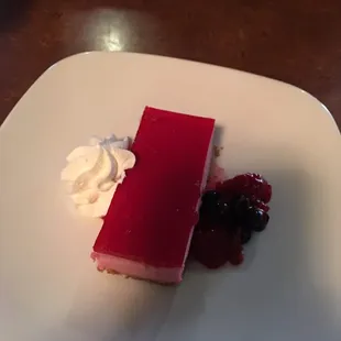 Prickly pear cheesecake