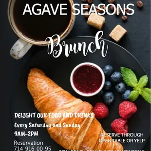 Saturday and Sunday Brtunch