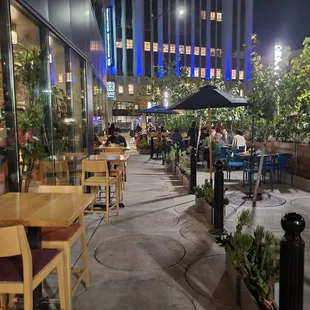 Lots of tables outside