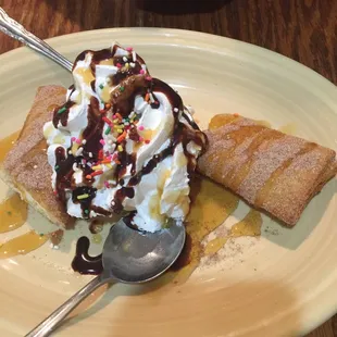 Our yummy cream cheese filled tortilla thing!