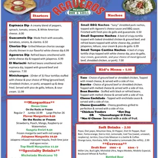 New lunch menu