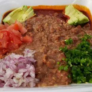 Ful medames combo ($10), made vegan w/o eggs, butter &amp; yogurt. Nicely done. Savory, hearty &amp; fresh.