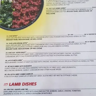 Menu, page 4 (June 2021).
