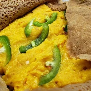 Kik alicha ($10), vegan by default. Decent, but slightly bland split peas. Drier, pasty texture.