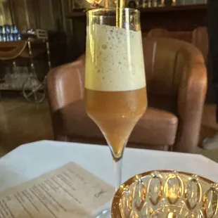 B2B (bitter amaro pistachio orgeat | orange &amp; lavender bitters | lemon | COz)