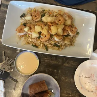 10. Pineapple Shrimp Hibachi Fried Rice