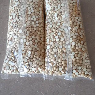 two bags of peanuts
